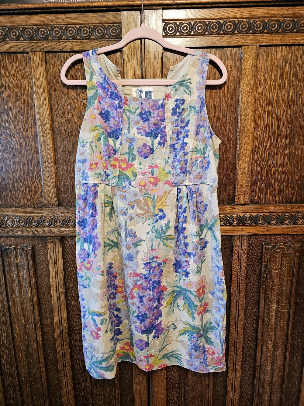 Anthropology Este & Esyllte Linen Floral Dress